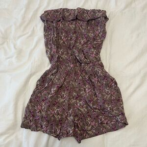 Floral strapless romper. Bought from small business boutique